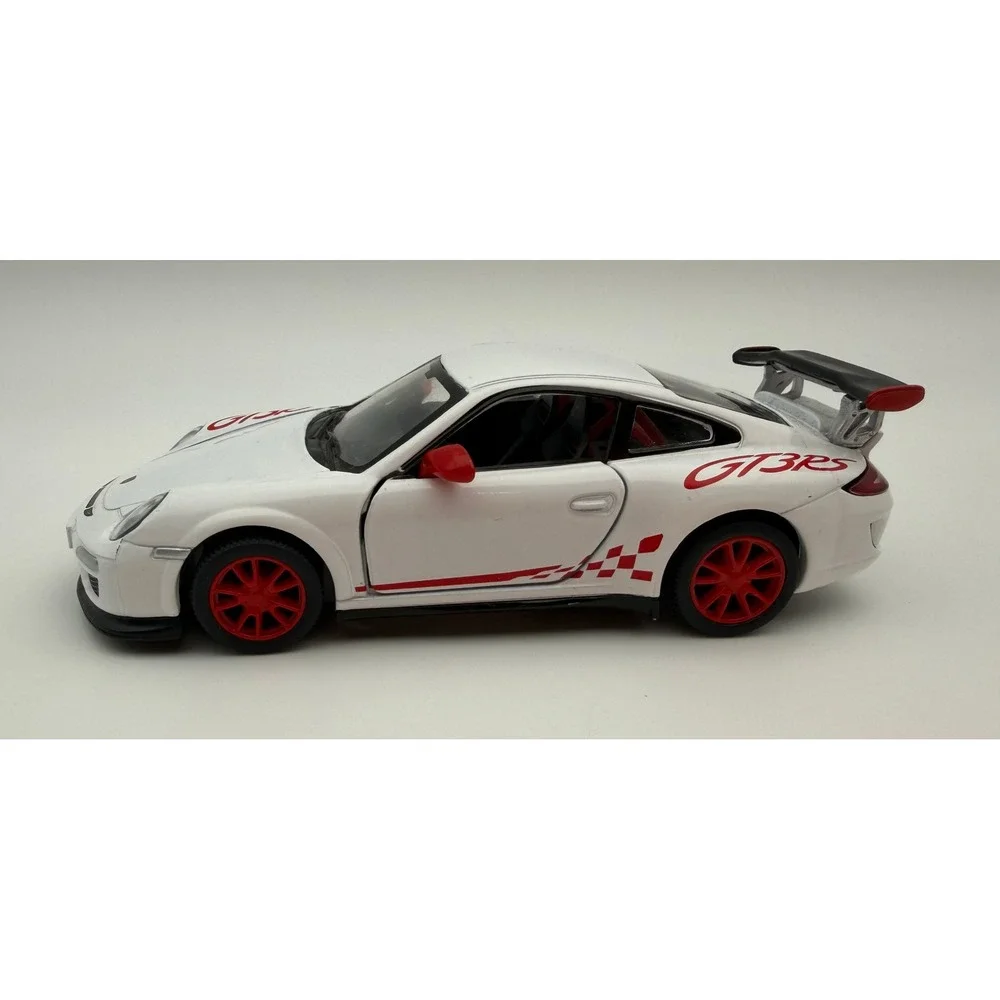 Kinsmart Porsche 911 GT3 RS White Red 1/36 Scale Diecast Model Car 5352D